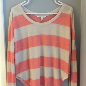VICTORIA SECRET STRIPPED SHIRT SIZE SMALL!!